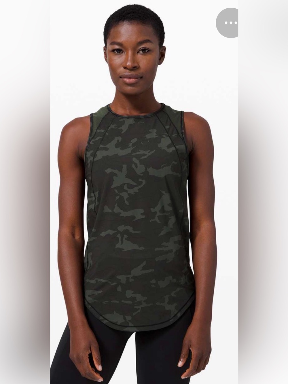 Lululemon Sculpt Tank size 2 Green Camo